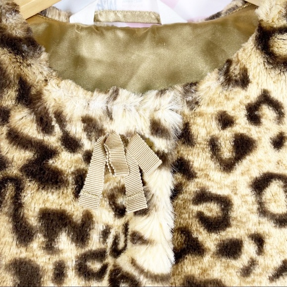 H&M Faux Fur Leopard Print Vest 5 6 - Picture 4 of 9